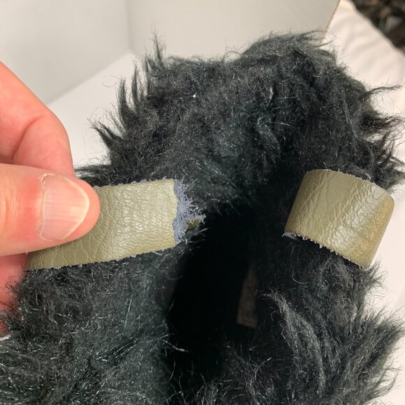 Sorel Women’s Green Leather & Rubber Boots – US Size 8, Fleece-Lined Warmth - Picture 8 of 12